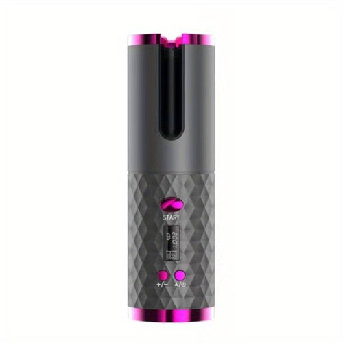 Portable hair curler shown from the side